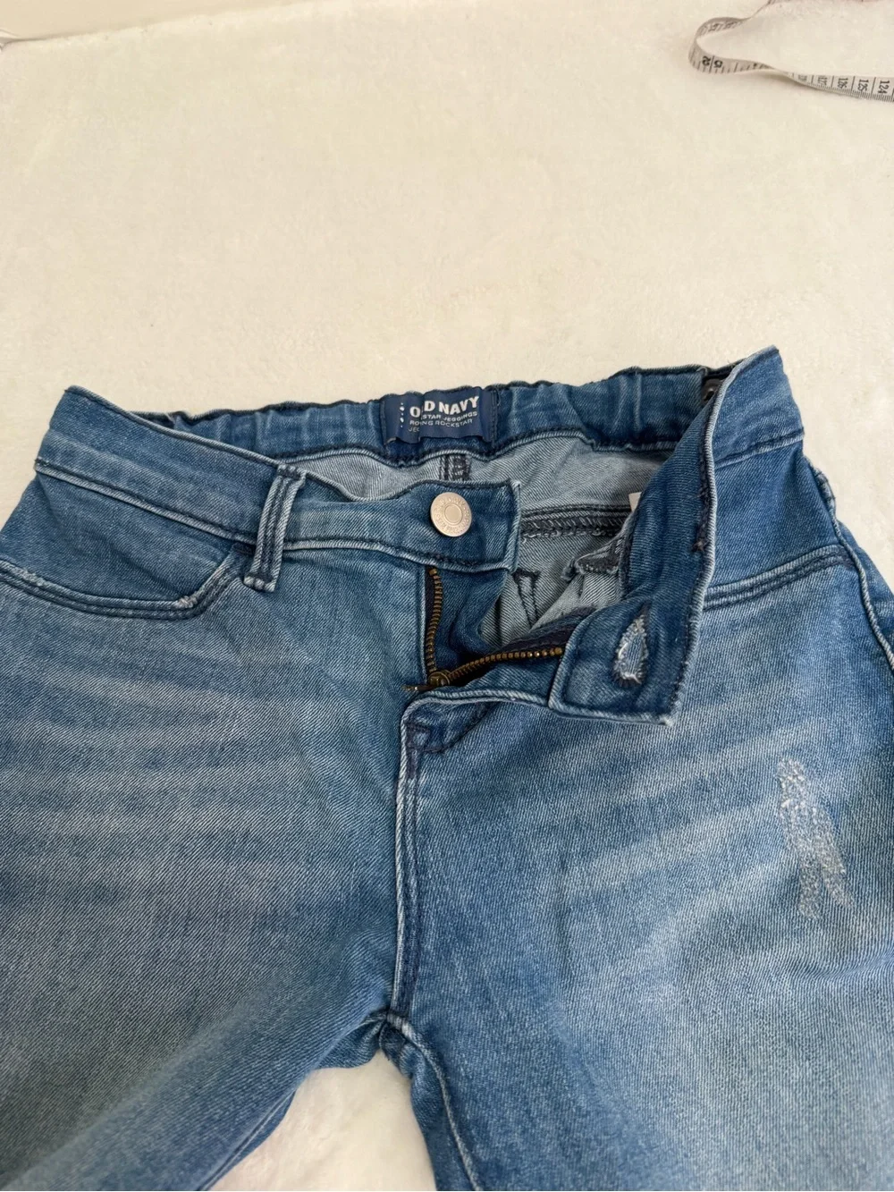 Old Navy Girl’s Blue Patch Slim Jeans Size 10 Regular